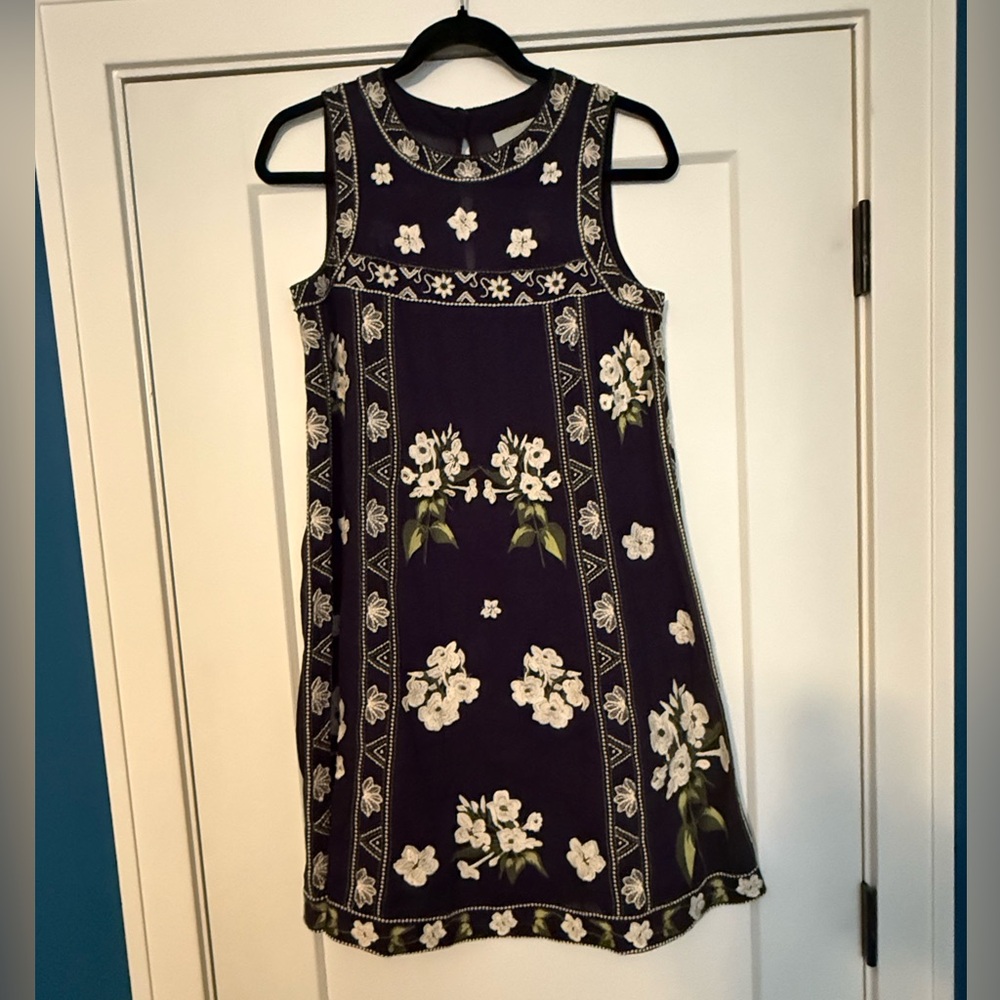 Maeve by Anthropologie Rosa Embroidered Swing Dress